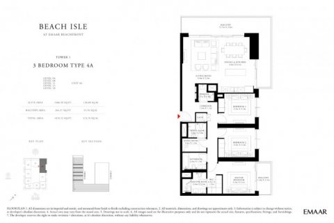 Apartament në Dubai Harbour, Emiratet e Bashkuara Arabe 3 dhoma gjumi, 174 m2. № 6770 - Foto 13