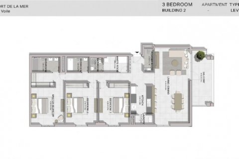 Apartament në Jumeirah, Dubai, Emiratet e Bashkuara Arabe 3 dhoma gjumi, 183 m2. № 6607 - Foto 10