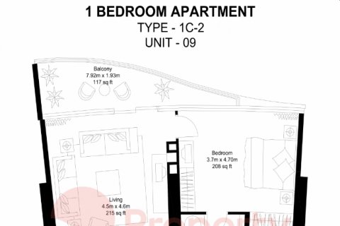 Apartament në Downtown Dubai (Downtown Burj Dubai), Emiratet e Bashkuara Arabe 1 dhomë gjumi, 87 m2. № 59119 - Foto 10