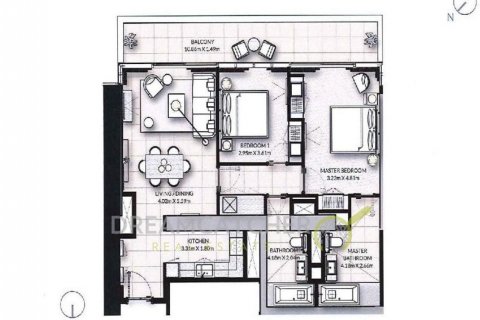 Apartament në VIDA RESIDENCES DUBAI MARINA në Dubai Marina, Emiratet e Bashkuara Arabe 2 dhoma gjumi, 116.69 m2. № 81079 - Foto 10