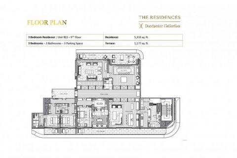 Byt v DORCHESTER COLLECTION v Dubai, SAE 3 ložnice, 605 m² Č.: 6658 - fotografie 11