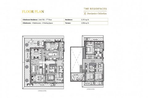 Dvoupatrový byt v DORCHESTER COLLECTION v Dubai, SAE 4 ložnice, 717 m² Č.: 6644 - fotografie 11
