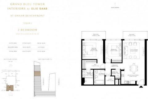 Byt v Dubai Harbour, SAE 2 ložnice, 124 m² Č.: 6616 - fotografie 14