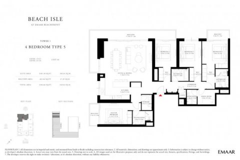 Byt v Dubai Harbour, SAE 4 ložnice, 240 m² Č.: 6773 - fotografie 12