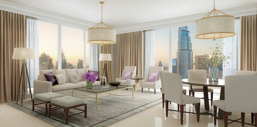 Byt v BOULEVARD POINT v Downtown Dubai (Downtown Burj Dubai), SAE 1 ložnice, 91 m² Č.: 47015