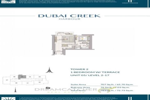 Byt v Dubai Creek Harbour (The Lagoons), SAE 1 ložnice, 72.74 m² Č.: 70290 - fotografie 16