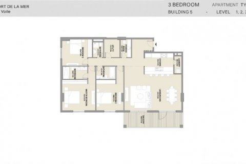 Apartment til salg i Jumeirah, Dubai, UAE 3 soveværelser, 184 kvm № 6596 - foto 12