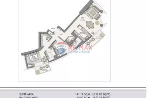 Apartment til salg i Downtown Dubai (Downtown Burj Dubai), Dubai, UAE 2 soveværelser, 156 kvm № 67251 - foto 4