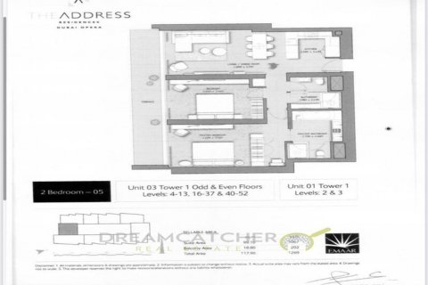 Apartment til salg i Dubai, UAE 2 soveværelser, 117.89 kvm № 70260 - foto 8