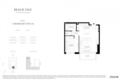 Wohnung zum Verkauf in Dubai Harbour, Dubai, VAE 1 Schlafzimmer, 71 m2 Nr. 6751 - Foto 14
