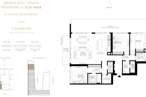 Müüa korter asukohaga Dubai Harbour, AÜE: 3 magamistoaga, 205 m² Nr 6609 - pilt 15