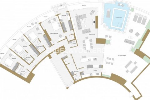 Müüa katusekorter asukohaga Jumeirah Village Circle, Dubai, AÜE: 4 magamistoaga, 522.20 m² Nr 18004 - pilt 15