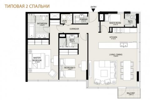 آپارتمان برای فروش در  Mohammed Bin Rashid City، Dubai، امارات متحده عربی  2 خوابه ، 109 متر مربع ، شماره 6648 - تصویر 12