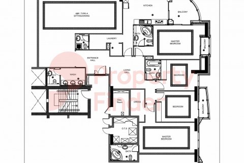 Huoneisto Dubai Marina, Dubai, Arabiemiraatit 4 makuuhuonetta, 295 m2 № 54915 - kuva 12