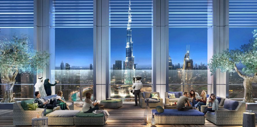 Huoneisto BURJ ROYALE Downtown Dubai (Downtown Burj Dubai), Arabiemiraatit 3 makuuhuonetta, 122 m2 № 47003
