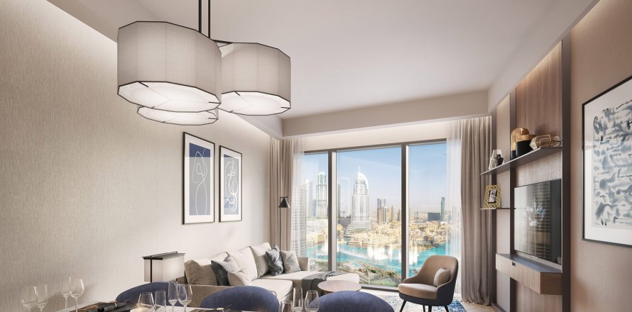 Huoneisto THE ADDRESS RESIDENCES DUBAI OPERA Downtown Dubai (Downtown Burj Dubai), Arabiemiraatit 2 makuuhuonetta, 109 m2 № 47178