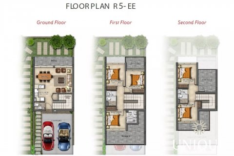 Huvila Akoya, Dubai, Arabiemiraatit 5 makuuhuonetta, 231.6 m2 № 66405 - kuva 4