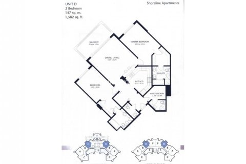 דירה למכירה ב Palm Jumeirah, Dubai, איחוד האמירויות  2 חדרי שינה, 144.00 מ"ר, מספר 21719 - תמונה 16
