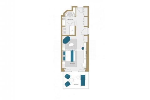 מלון דירות למכירה ב Palm Jumeirah, Dubai, איחוד האמירויות  57.04 מ"ר, מספר 27821 - תמונה 16