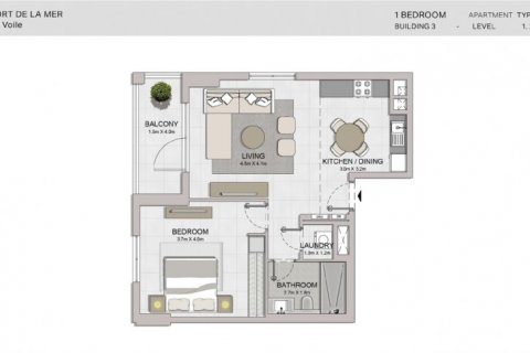 Apartman u gradu Jumeirah, Dubai, UAE 1 spavaća soba, 68 m2 Br. 6603 - Slika 10