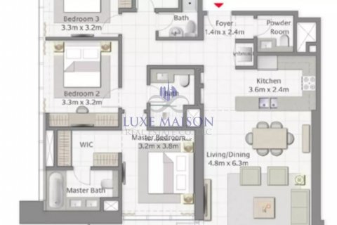 Apartman u gradu Dubai Creek Harbour (The Lagoons), Dubai, UAE 3 spavaće sobe, 139 m2 Br. 56201 - Slika 2