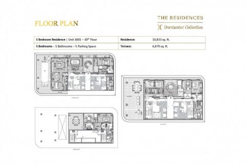 Penthouse lakás a DORCHESTER COLLECTION lakóparkban itt: Dubai, EAE, 5 hálószoba, 1645 m², azonosító: 6643 - fénykép 11