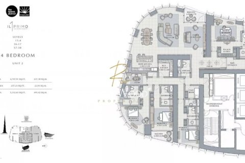 Penthouse lakás itt: Downtown Dubai (Downtown Burj Dubai), Dubai, EAE, 4 hálószoba, 495 m², azonosító: 56204 - fénykép 9