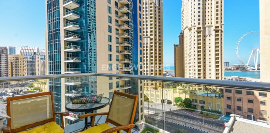 Apartemen di Dubai Marina, UEA 1 kamar tidur, 88.91 m2 nomor 18239