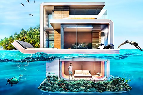Complesso immobiliare THE FLOATING SEAHORSE VILLAS a The World Islands, Dubai, EAU № 61607 - foto 1