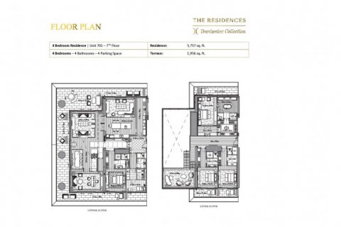 Дуплекс DORCHESTER COLLECTION, Дубай, БАӘ-да 4 жатын бөлмелер, 717 м² № 6644 - фото 11