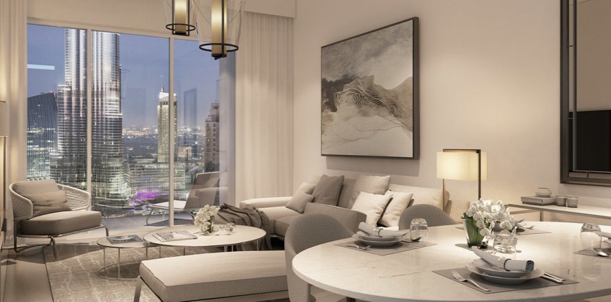 Dzīvoklis ACT ONE | ACT TWO TOWERS Downtown Dubai (Downtown Burj Dubai)jā, AAE 1 istaba, 57 m2 Nr. 77130