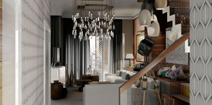 Apartmen di JANAYEN AVENUE di Mirdif, Dubai, UAE 3 bilik tidur, 148 meter persegi № 58731
