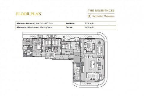 Apartment sa DORCHESTER COLLECTION sa Dubai, UAE 4 silid-tulugan, 581 sq.m. № 6642 - larawan 11