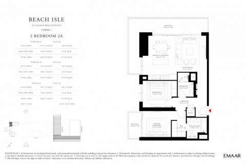 Apartament na sprzedaż w Dubai Harbour, Dubai, ZEA 2 sypialnie, 138 mkw., nr 6748 - zdjęcie 15