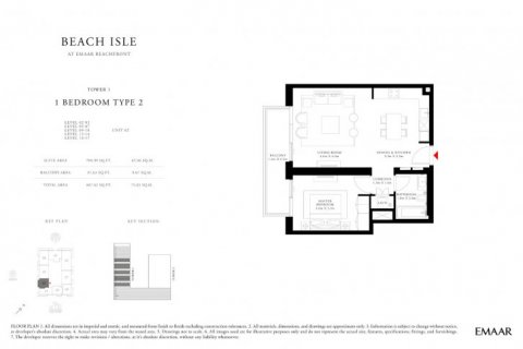 Apartament de vânzare în Dubai Harbour, Dubai, EAU 1 dormitor, 75 mp.  №6765 - poză 13