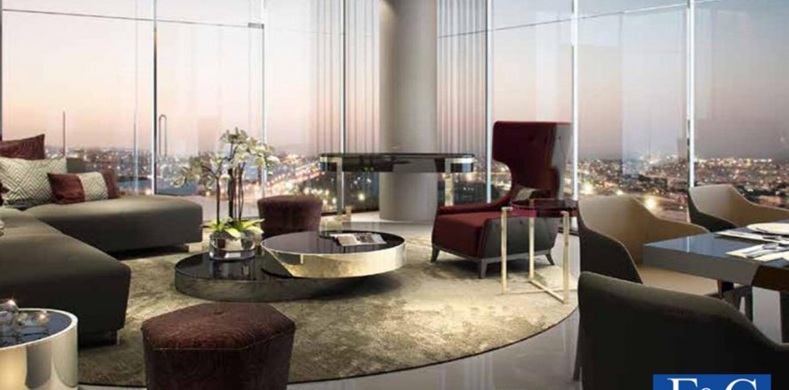 Apartman u Business Bay, Dubai, UAE 37.6 m2, 1 soba Br. 44766