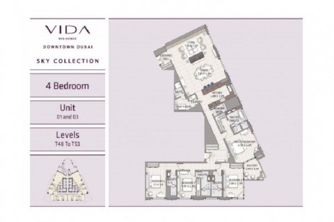 Penthouse in Downtown Dubai (Downtown Burj Dubai), UAE 4 bedrooms, 261 sq.m. № 1617 - photo 8